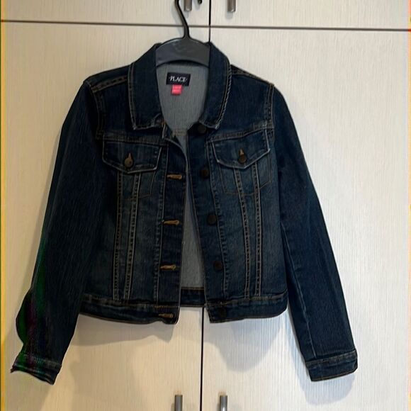 Dark denim jean jacket - Picture 1 of 7